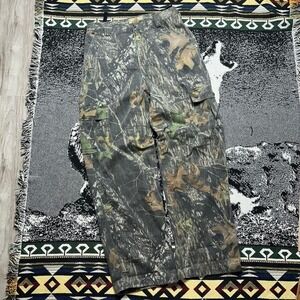 Vintage super baggy faded realtree camo cargo pants w/adjustable waist